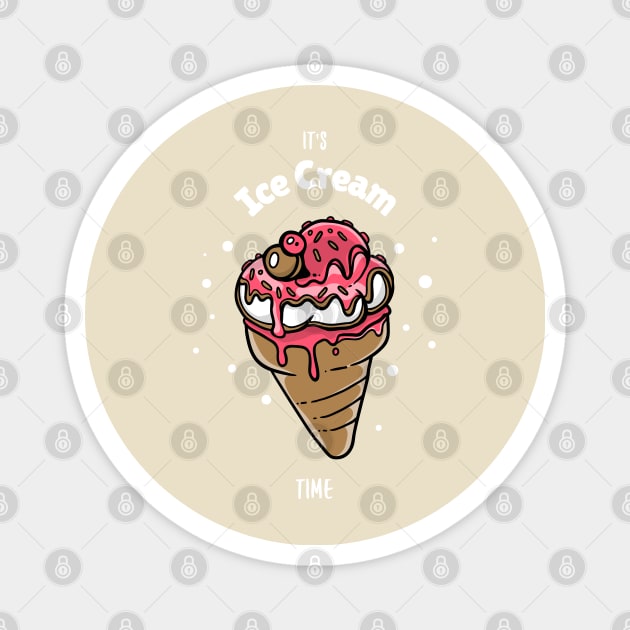 It's Ice Cream Time Magnet by RCLWOW